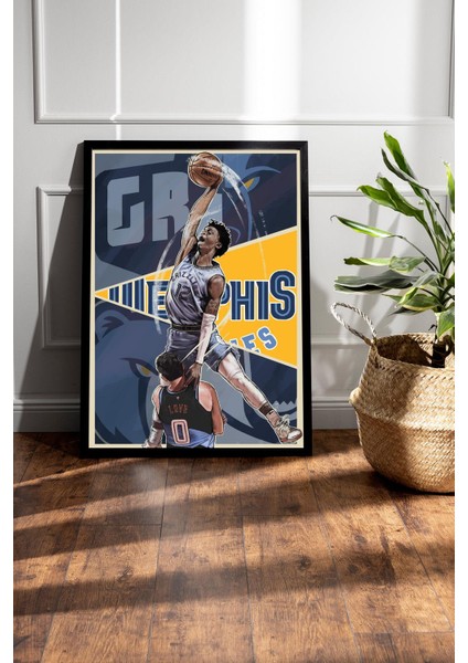 Ja Morant Çerçeveli Tablo - Memphis Grizzlies Nba Posteri Tablo fiyatları