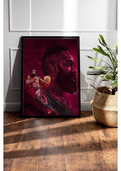 James Harden Çerçeveli Tablo - Basketbol Nba Posteri Tablo fiyatları