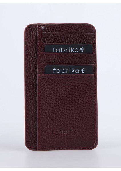 Bordo Kadın Kartlık Frk 528 Flt Deri Bordo