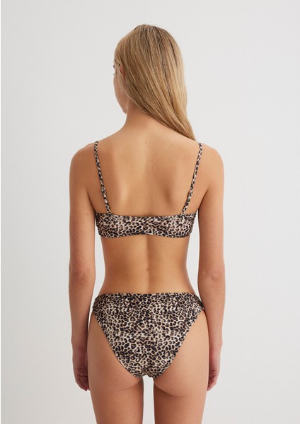 Leopar Desenli Kahverengi Bikini Altı 1913322-33653