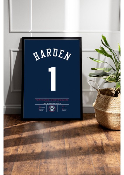 James Harden Forma Çerçeveli Tablo - Nba Los Angeles Clippers Jersey fiyatları