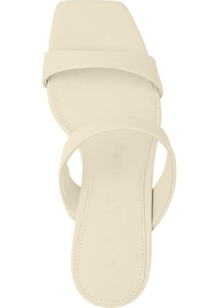 Kırık Beyaz Kadın Topuklu Sandalet KP3472 fırsatları