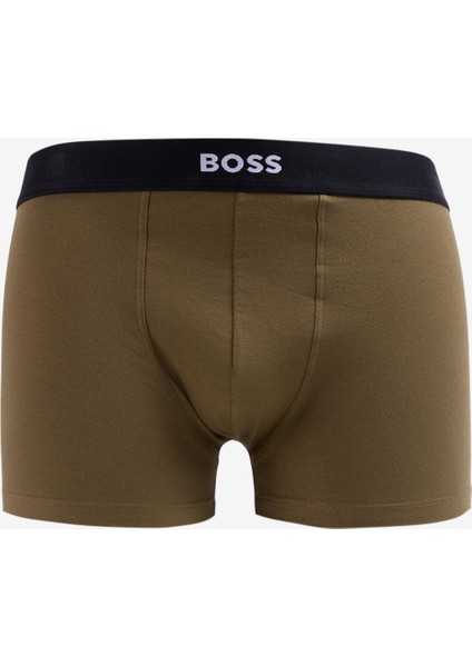 Siyah - Haki Erkek Boxer Trunk 2p Gift
