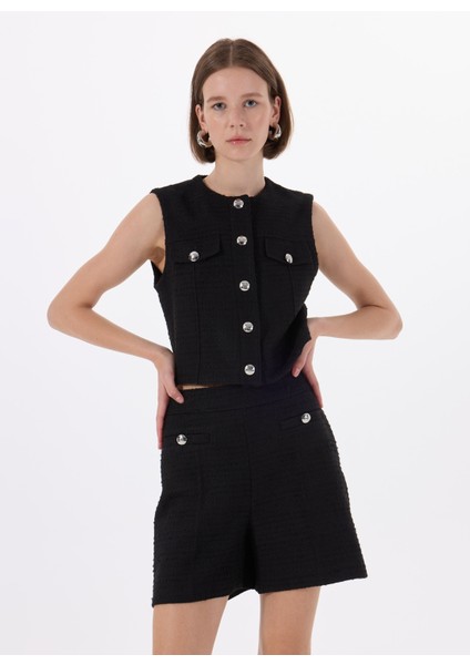 Siyah Kadın Yelek 50537604