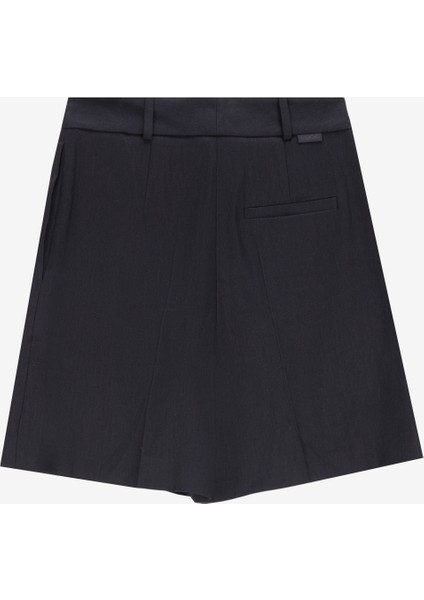 Yüksek Bel Normal Siyah Kadın Şort 50537634