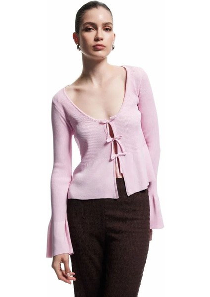 Pembe Kadın Hırka 5SAK90138HT