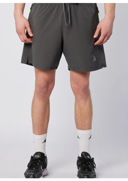 382H11W-A3Q Fastına Short Antrasit Lastikli Bel Regular Fit Düz Erkek Şort