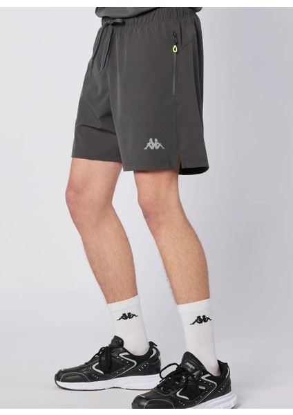 382H11W-A3Q Fastına Short Antrasit Lastikli Bel Regular Fit Düz Erkek Şort modelleri