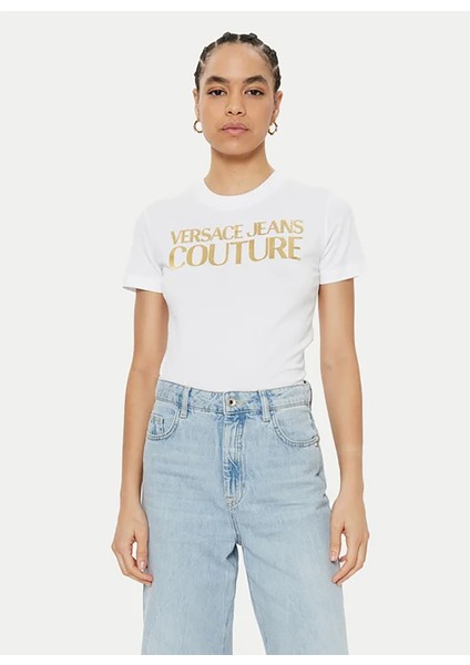 Yuvarlak Yaka Baskılı Beyaz Kadın T-Shirt 78HAHT01 fiyatları