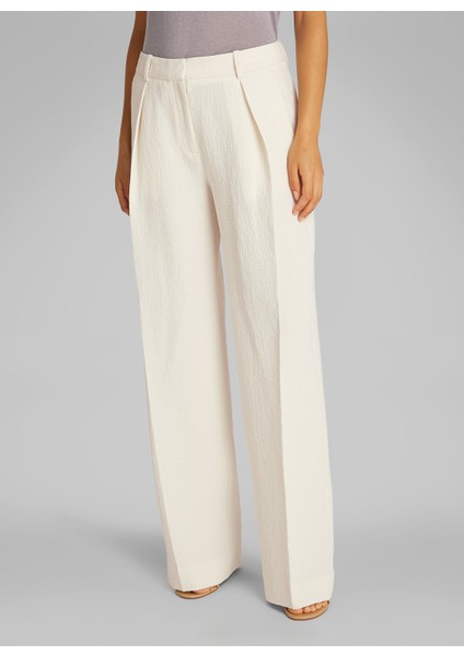 Yüksek Bel Bol Kesim Ekru Kadın Pantolon K20K208217ADA fiyatları