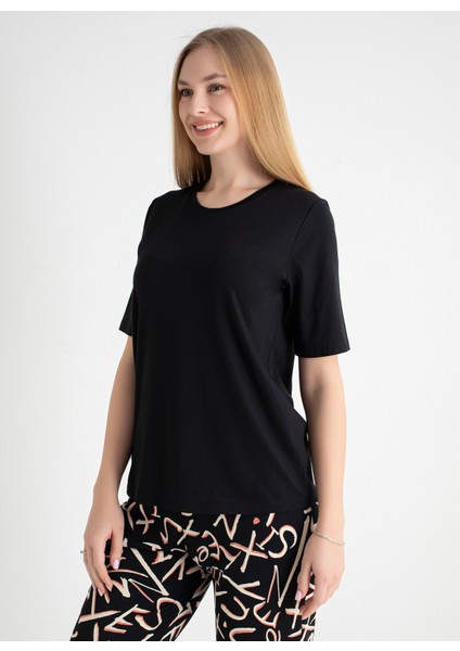 V Yaka Siyah Pijama Üst 403SIX-1110-062 fiyatları