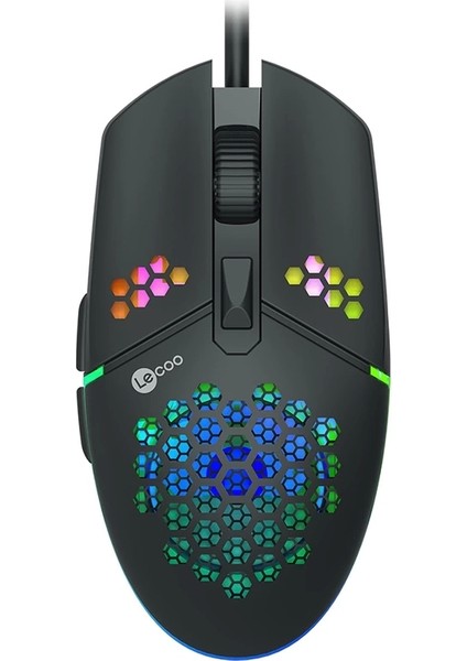 Lecoo MS105 3200 Dpı 6 Tuşlu Kablolu Rgb LED Aydınlatmalı Gamıng Mouse