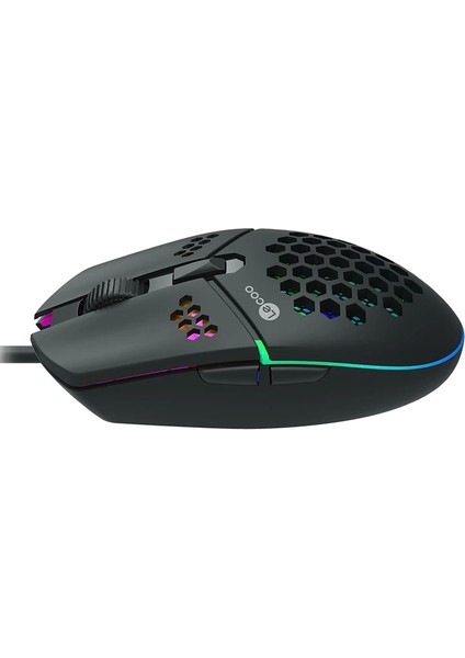 Lecoo MS105 3200 Dpı 6 Tuşlu Kablolu Rgb LED Aydınlatmalı Gamıng Mouse