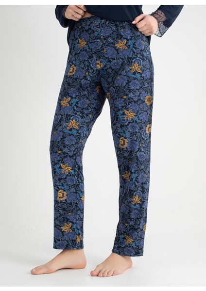 Lacivert Kadın Pijama Alt 401WON-1116-176 fırsatları