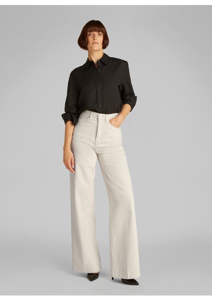 Yüksek Bel Normal Paça Standart Indigo Kadın Denim Pantolon K20K2084201AJ