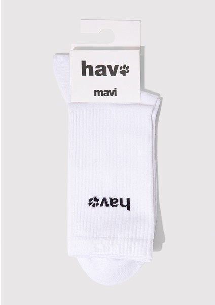 Hav Baskılı Beyaz Soket Çorap 0912075-620 modelleri