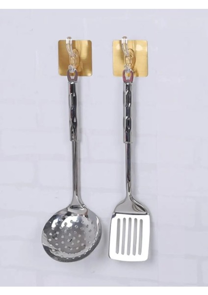 6lı Gold Kanca Askı Güçlü Yapışkanlı Mutfak Banyo Askısı
