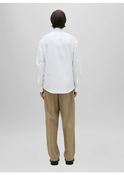 Regular Fit Gömlek Yaka Beyaz Erkek Gömlek A CE13 B032 modelleri