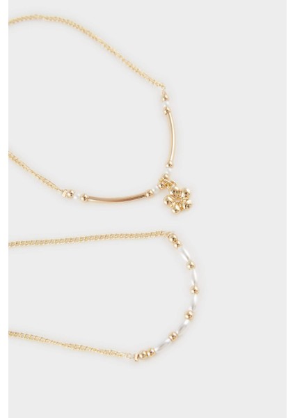 Kadın 4'lü Gold Halhal F3983AXNS modelleri