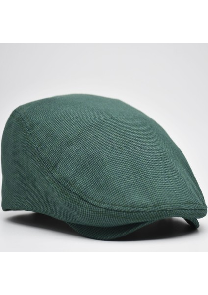 Erkek Kasket Keten Yazlık Flat Cap Şapka