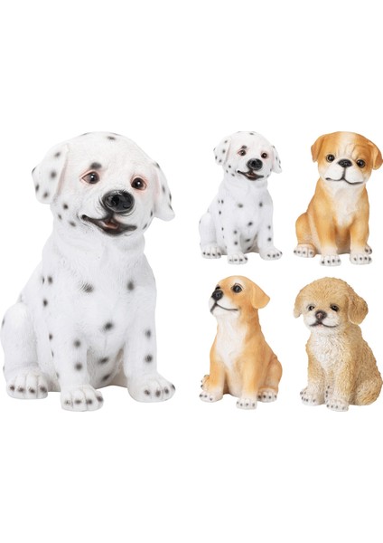 Çok Renkli Biblo Oturan KÖPEK17X11X19 cm