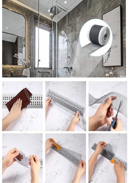 4 Metre Yapışkanlı Banyo Gider Koruyucu Saç Toplayıcı – Gider Böcek Koruyucu Gider Süzgeci indirimleri