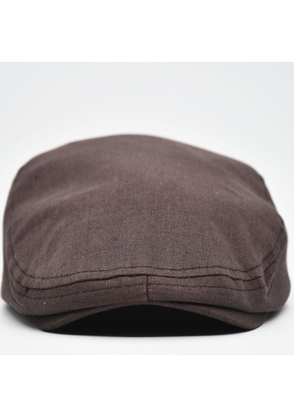 Erkek Kasket Keten Yazlık Flat Cap Şapka