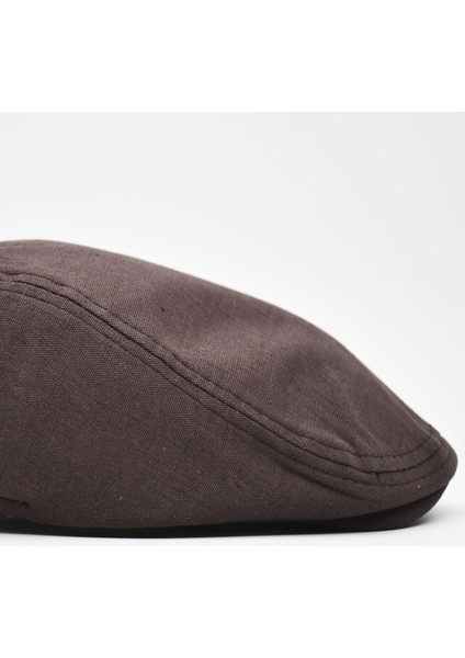 Erkek Kasket Keten Yazlık Flat Cap Şapka