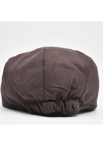 Erkek Kasket Keten Yazlık Flat Cap Şapka