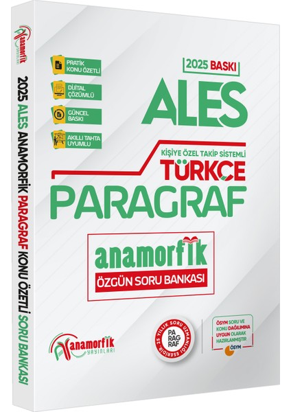 2025 ALES Türkçe Asimetrik Paragraf Konu Özetli Dijital Çözümlü Soru Bankası