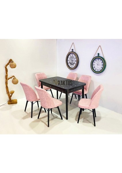 6 Kişilik Açılır Masa Sandalye Takımı Mutfak Masası Takımı Salon Masası Yemek Masası Masa Takımı