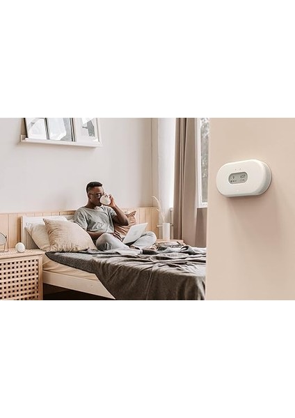 Rm Airthings View Plus 2969 Pm 2.5, Co2, Voc, Nem ve Sıcaklık Dedektörü, Radon Hava Kalitesi Monitörü