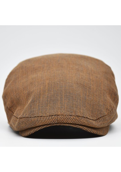 Erkek Kasket Keten Yazlık Flat Cap Şapka