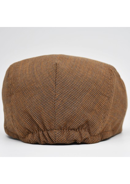 Erkek Kasket Keten Yazlık Flat Cap Şapka
