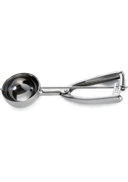 Çelik Dondurma Makası - Kurabiye Meyve Sorbe Kepçesi - Makaslı Dondurma Kaşığı - 40 mm