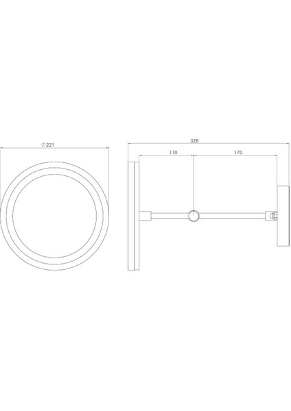 Bocchi Makyaj Aynası, Işıklı, Duvardan, Yuvarlak Formlu 50300001 fiyatları