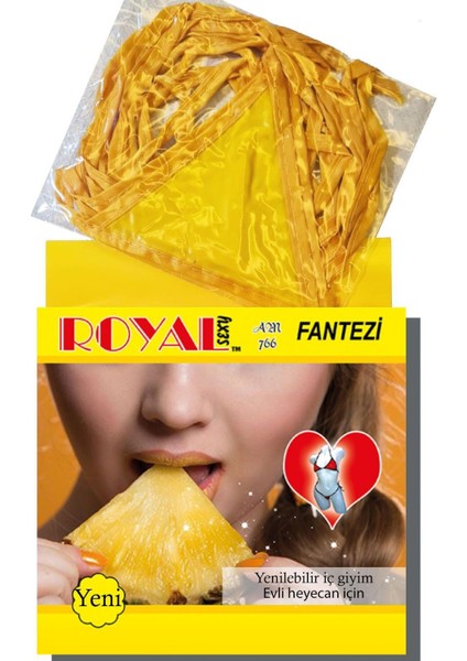 Tüketilebilen Yenilebilir Ananas Aromalı Iç Çamaşırı Takımı
