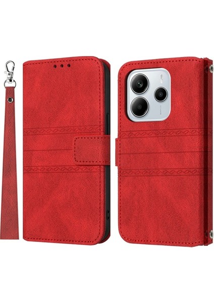 Xiaomi Redmi Note 14 Cüzdan Cilt Dokunuşlu Deri Telefon Kılıfı (Yurt Dışından)