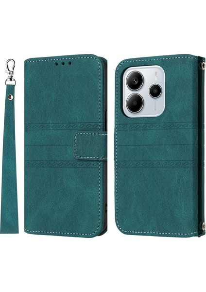 Xiaomi Redmi Note 14 Cüzdan Cilt Dokunuşlu Deri Telefon Kılıfı (Yurt Dışından)