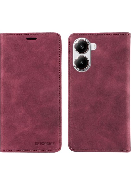 Xiaomi Poco X7 Pro 5g Standlı Cüzdan Deri Telefon Kılıfı (Yurt Dışından)