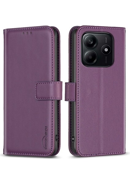 Xiaomi Redmi Note 14 Cüzdan Folyosu Flip Deri Kapak (Yurt Dışından)