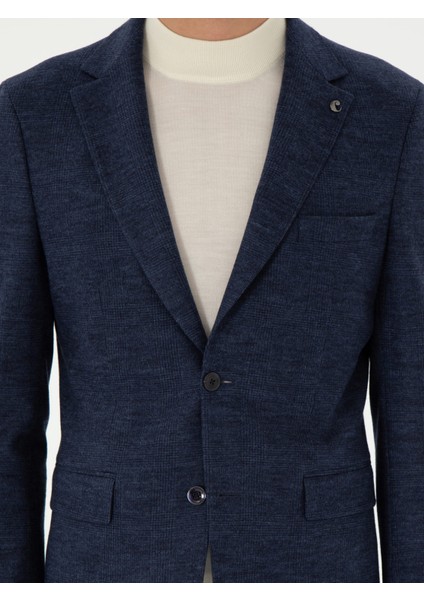 Erkek Lacivert Slim Fit Takım Elbise 50290899-VR033