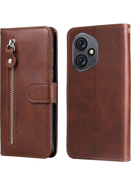 Honor 400 5g Pu Deri Kılıf Cüzdan Telefon Kılıfı Standı Fermuarlı Cepli (Yurt Dışından)