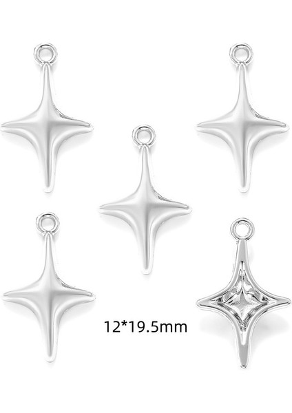 Yeni Dıy Alaşım Takı Aksesuarları Çapraz Yıldız Ay Kolye Bilezik Anahtarlık Dekoratif Kolye Okul Çantası Kolye (Yurt Dışından)