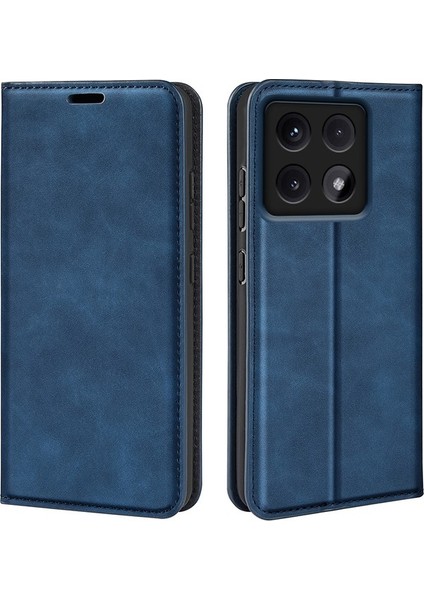 Anti-Düşme Telefon Kılıfı Xiaomi 14T Pro Kılıf Cilt-Dokunmatik Deri Cüzdan Telefon Kapağı-Mavi (Yurt Dışından)