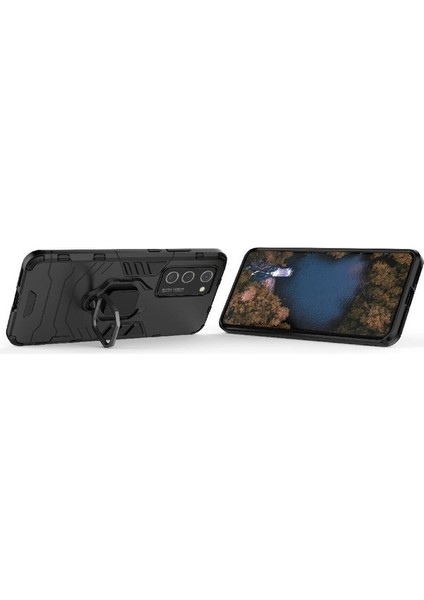 Huawei P40 Pro 360 &deg; Dönen Halka Askeri Damla Koruma Kapağı (Yurt Dışından)