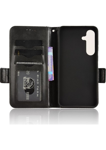 Samsung Galaxy S24 Flip Stand Cüzdan Deri Kapağı (Yurt Dışından)