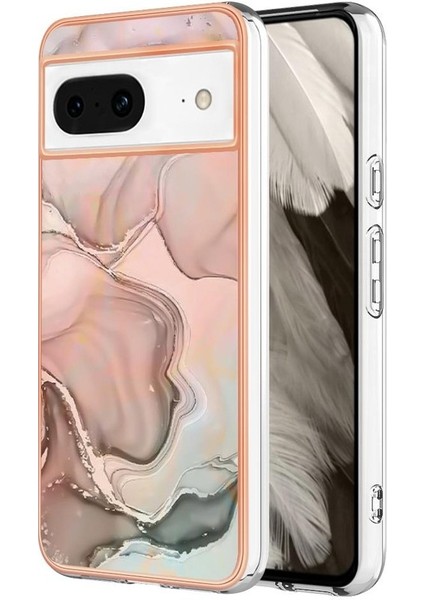 Google Pixel 8 5g Darbeye Dayanıklı Tpu Tampon Silikon Mermer ile Uyumlu (Yurt Dışından)