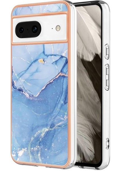 Google Pixel 8 5g Darbeye Dayanıklı Tpu Tampon Silikon Mermer ile Uyumlu (Yurt Dışından)
