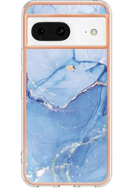 Google Pixel 8 5g Darbeye Dayanıklı Tpu Tampon Silikon Mermer ile Uyumlu (Yurt Dışından)